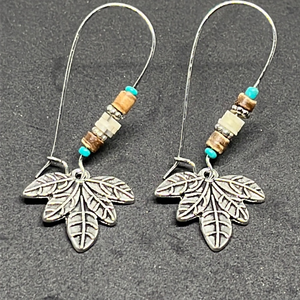 Earrings southwestern leafs